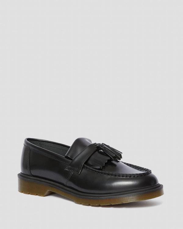 Dr Martens Dámské Polobotky Adrian Smooth Černé, CZ-384602